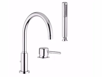 FUTURO - F6565BD - Bathtub set with diverter with hand shower by Rubinetteria Giulini - view 2